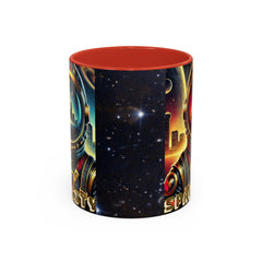 11oz Accent Mug - Space City Houston Custom Coffee Mug