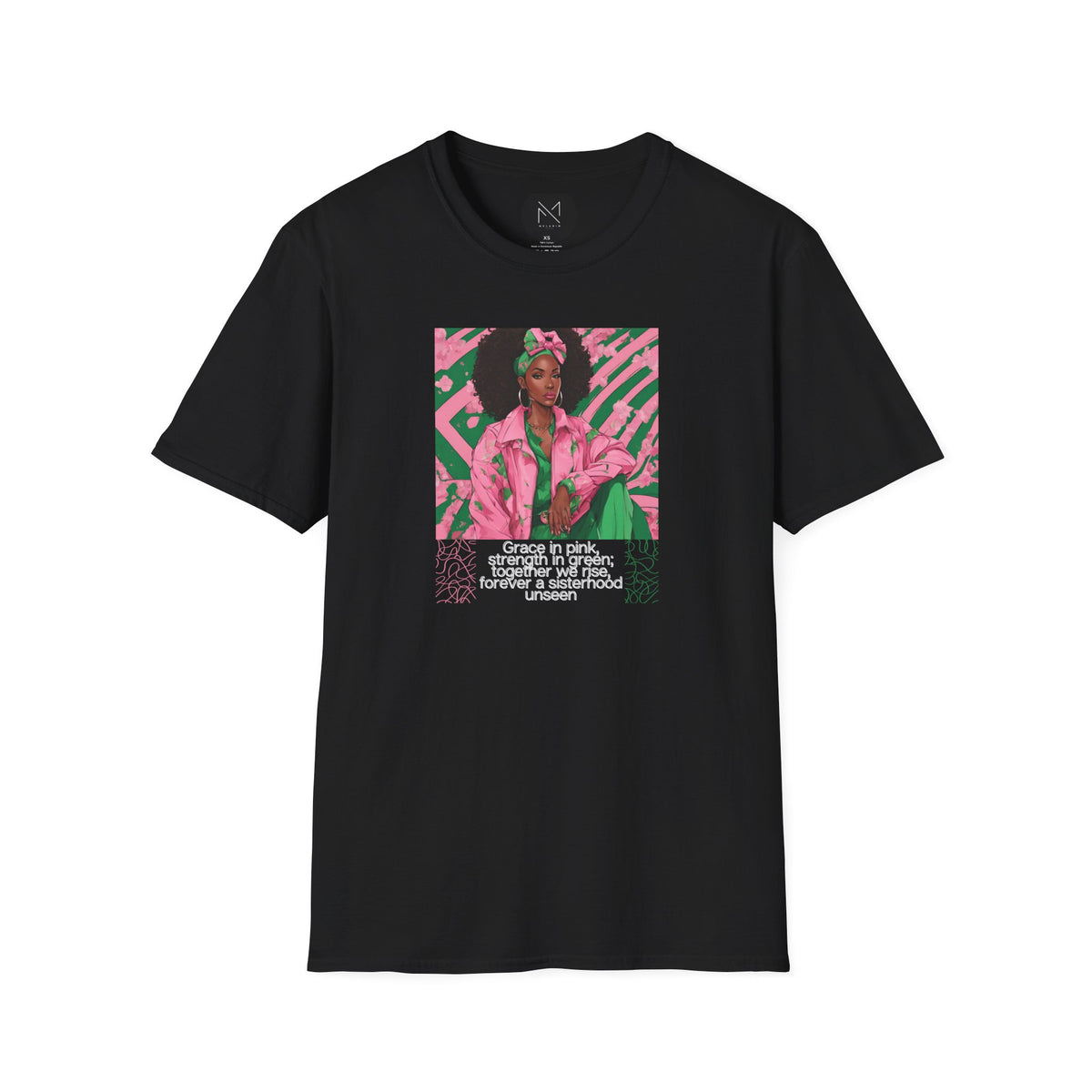 Lady’s Pink and Green with Grace Women's T-Shirt