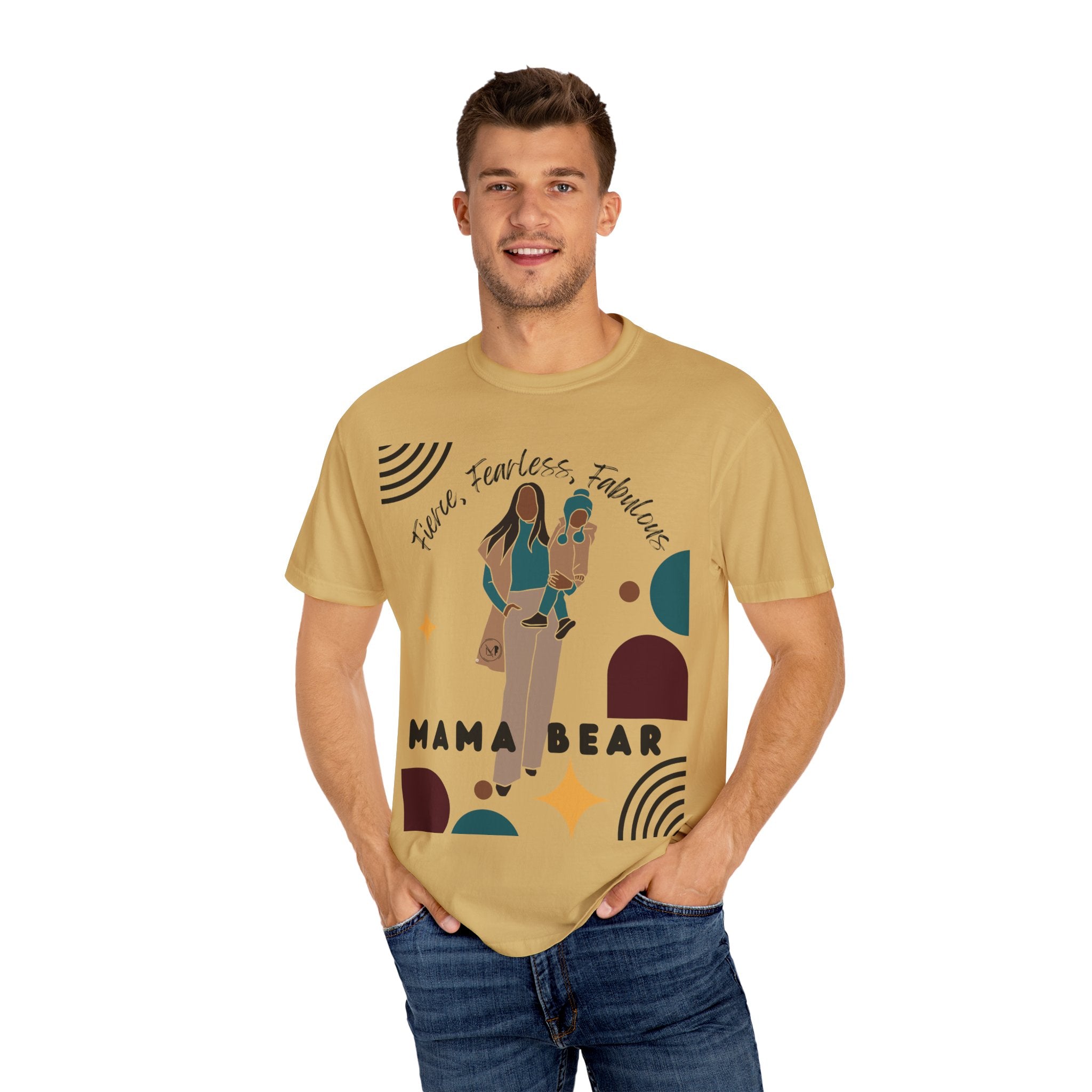 Momma Bear T-Shirt - Unisex Garment-Dyed Tee