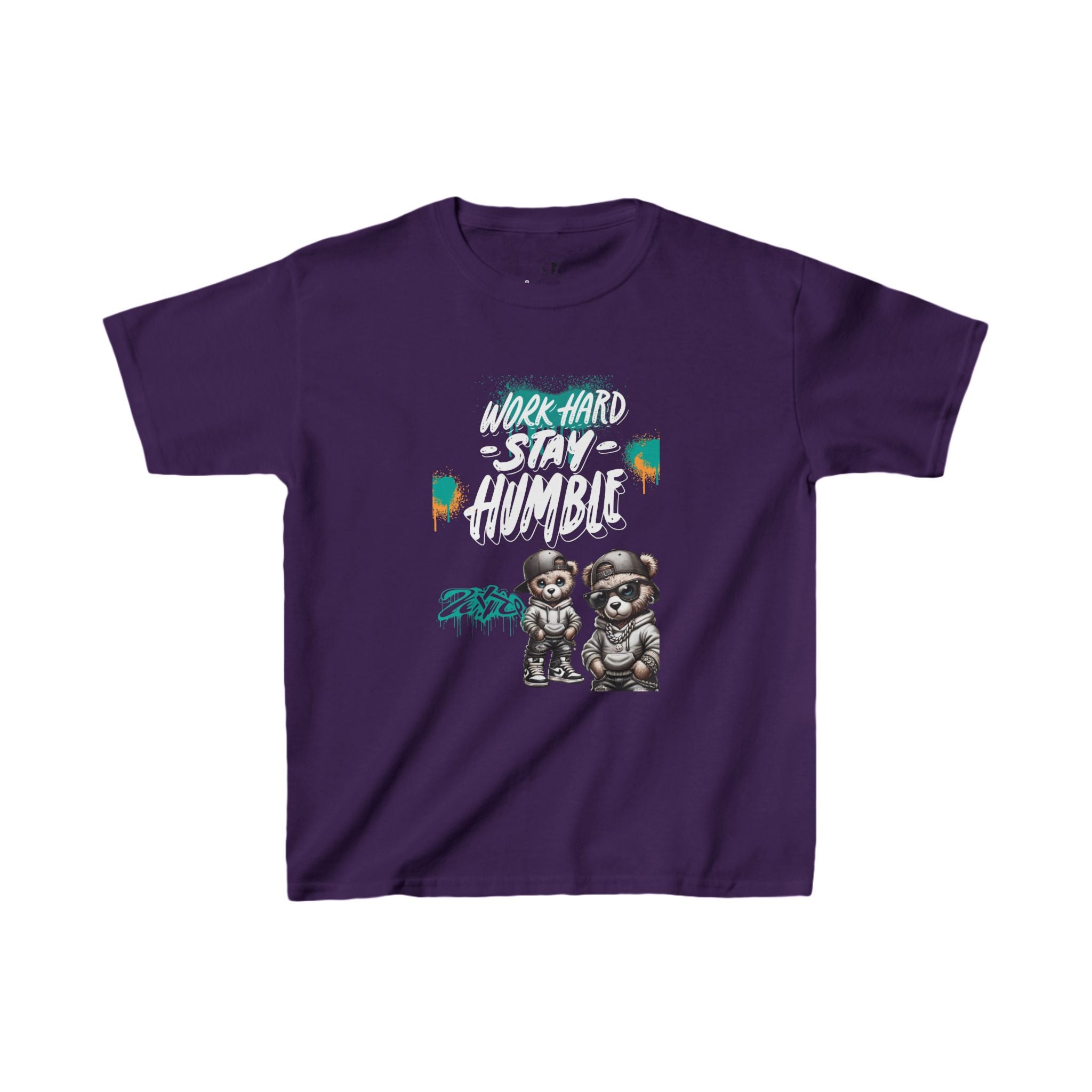 Kids Stay Humble Teddy Heavy Cotton™ Tee Shirt