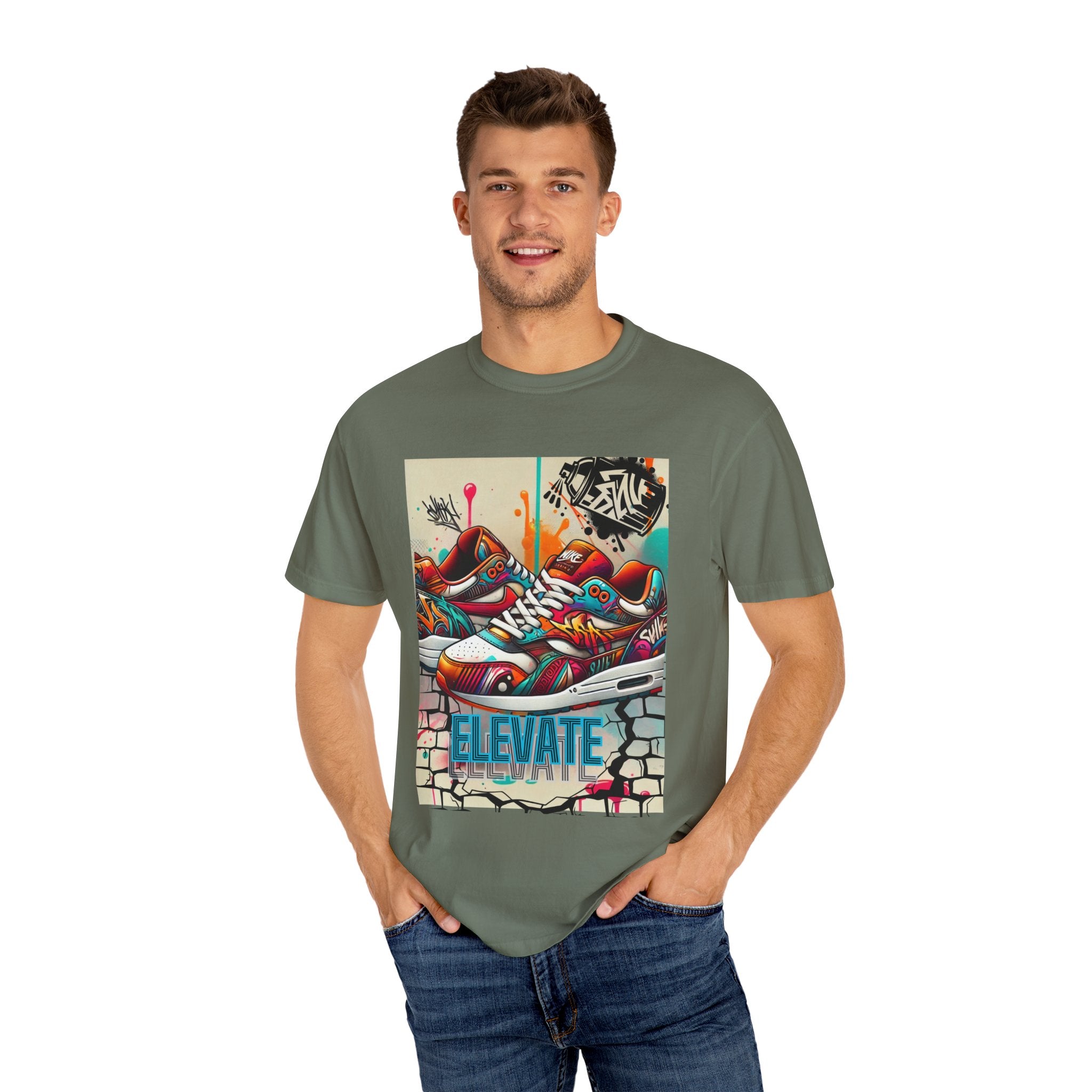 "Elevate" Graffiti Shoe Men’s T-shirt