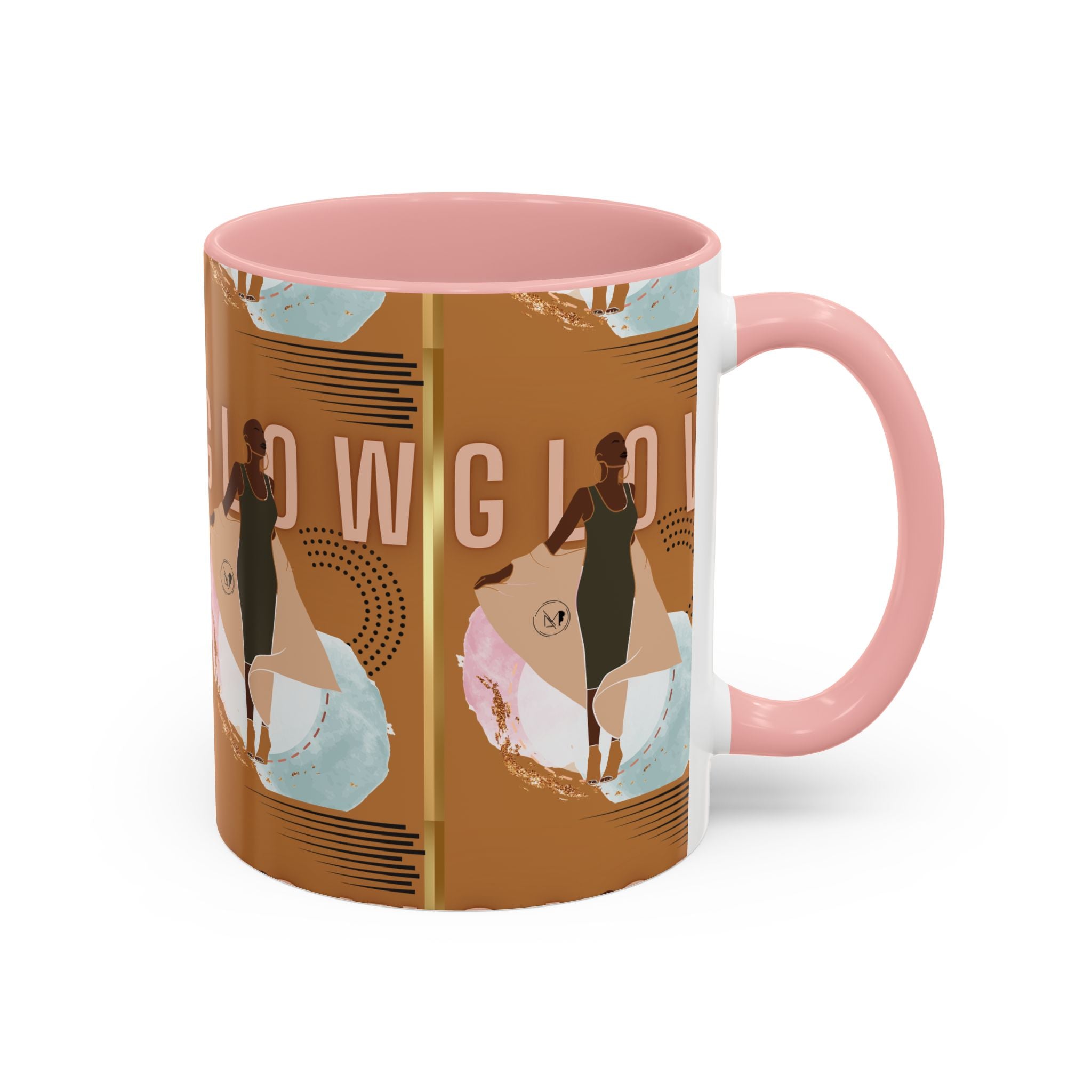 Breast Cancer Awareness Glow up Custom Coffee Mug 11oz