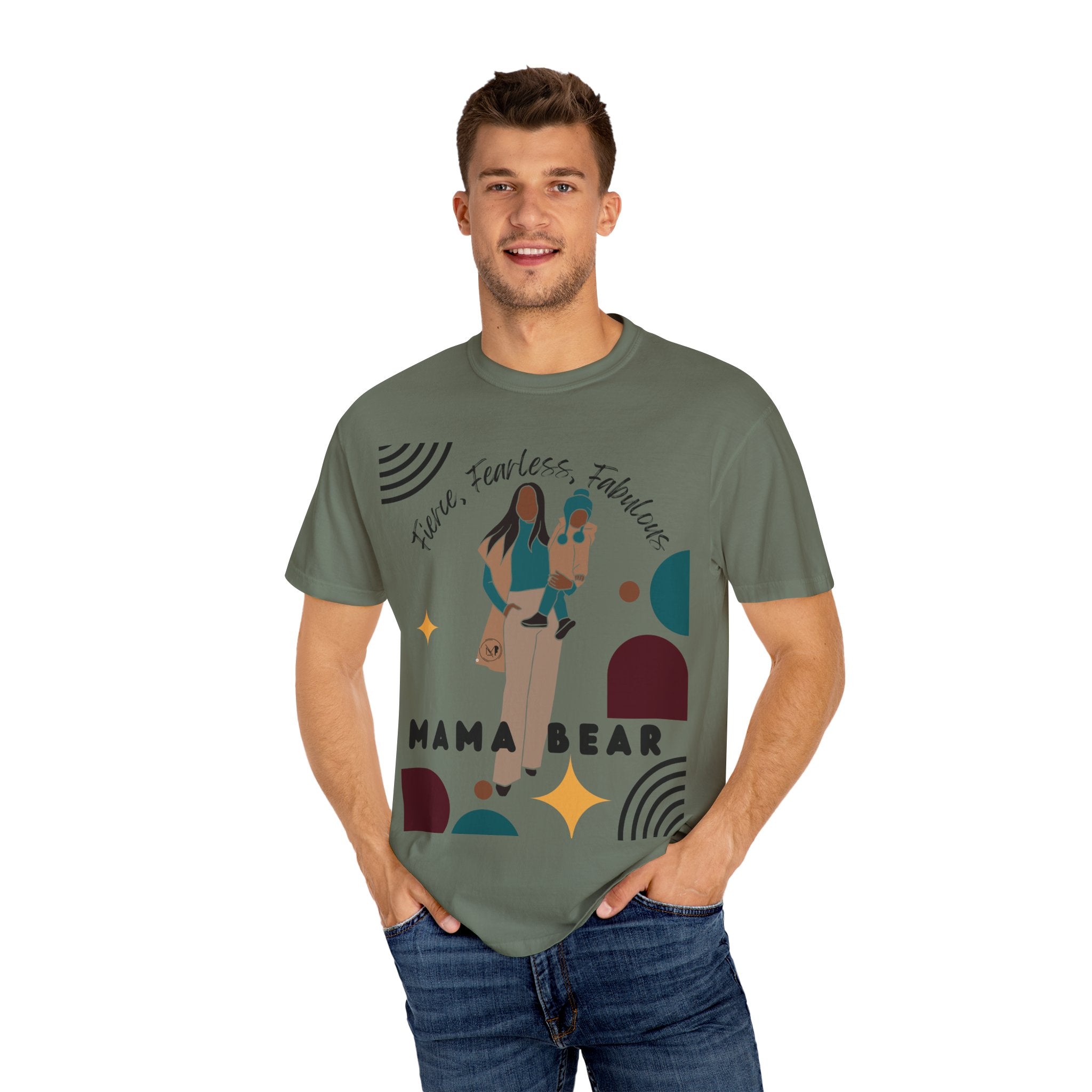 Momma Bear T-Shirt - Unisex Garment-Dyed Tee