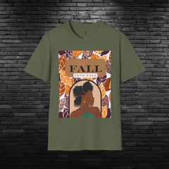 Autumn Embrace Soft Style T-Shirt: Fall in Love with the Season