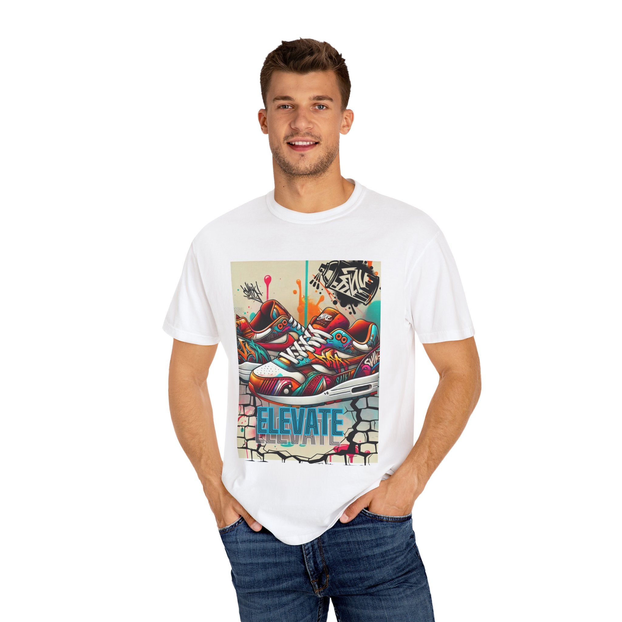 "Elevate" Graffiti Shoe Men’s T-shirt