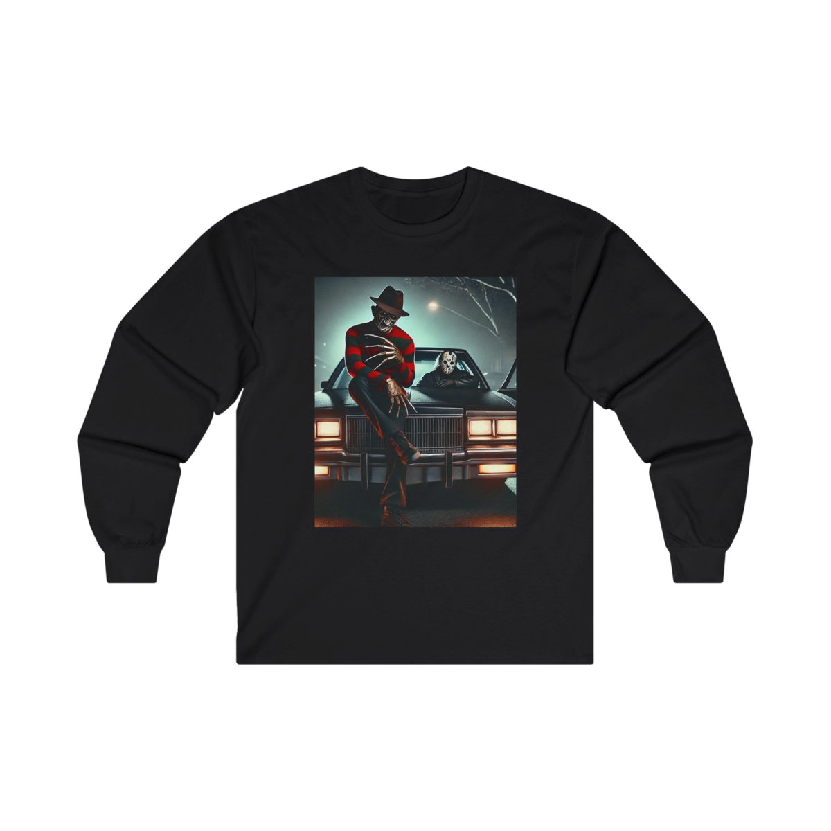 Long Sleeve T-Shirt Featuring Freddy Krueger and Jason Unisex