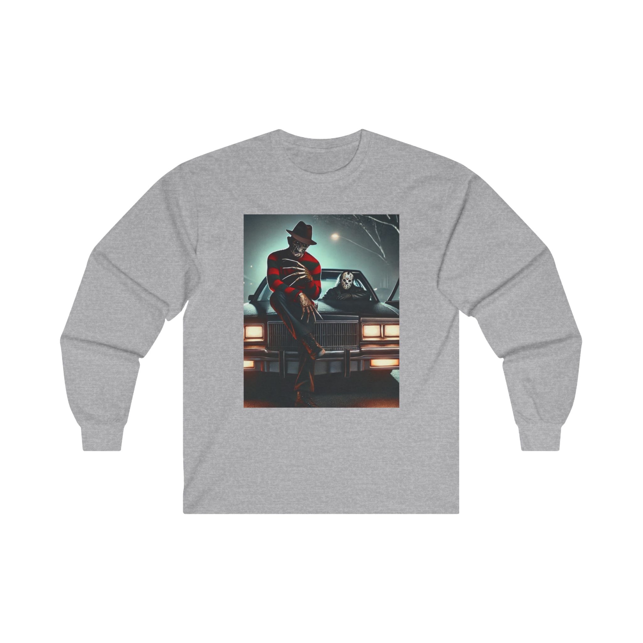 Long Sleeve T-Shirt Featuring Freddy Krueger and Jason Unisex