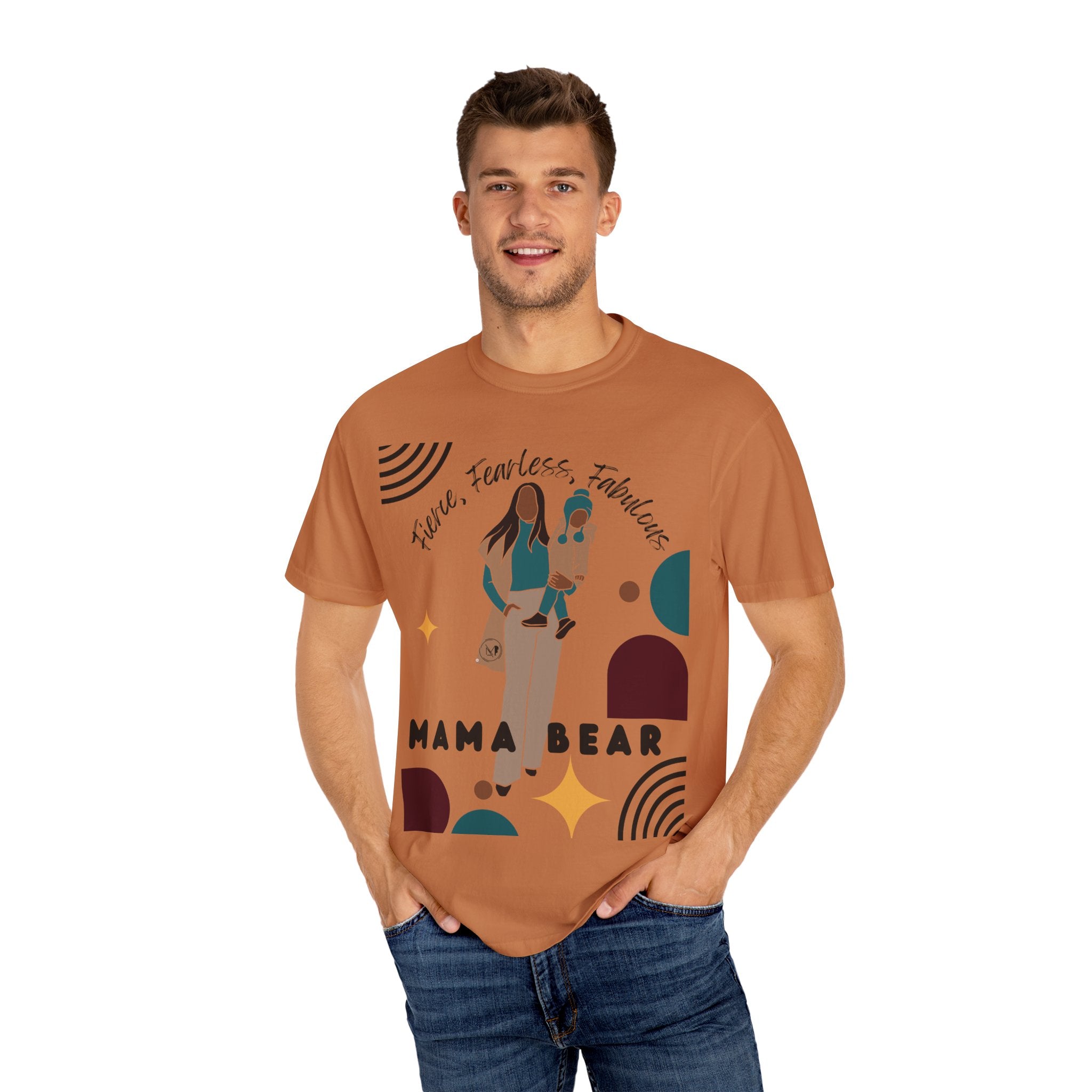 Momma Bear T-Shirt - Unisex Garment-Dyed Tee