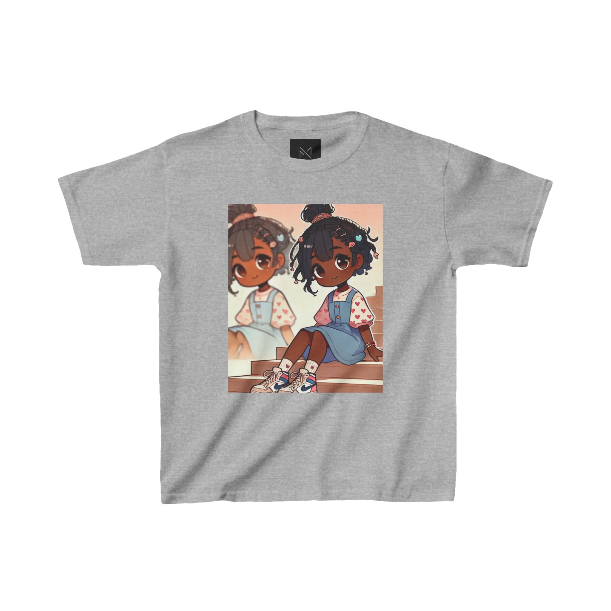 Anime Girl Kids Heavy Cotton™ Tee